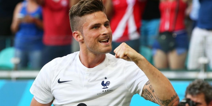Frankrijk dankzij snelle Giroud-goals langs Denen