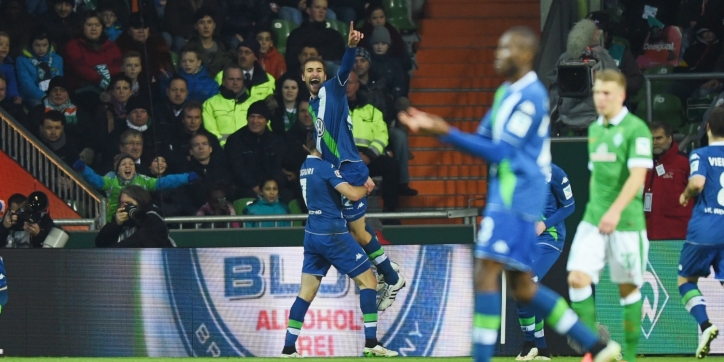 Wolfsburg bekert eenvoudig door, Werder stelt teleur