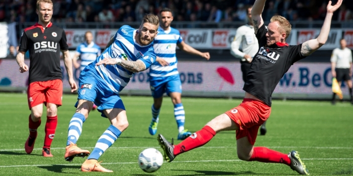 Excelsior doet goede zaken onderin met punt tegen Zwolle