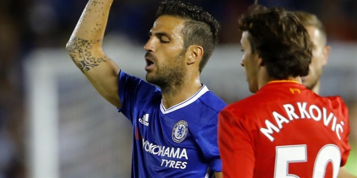 Liverpool-debutant Klavan slachtoffer van tackle Fabregas
