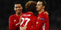 Zlatan helpt United aan winst, Huntelaar scoort voor Schalke