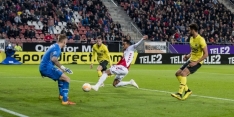 FC Utrecht mazzelt dankzij eigen doelpunt Van Rhijn
