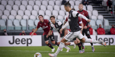 Juventus ondanks misser Ronaldo via Milan naar de bekerfinale