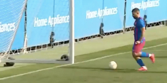 In beeld: het allereerste doelpunt van Agüero voor FC Barcelona
