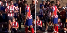 Atlético-fan kiest wel heel bijzonder moment voor selfie