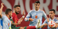 Spanje bereikt Final Four na late winst op Portugal 