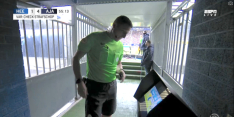 Manschot goed te horen in spelerstunnel tijdens Heerenveen - Ajax