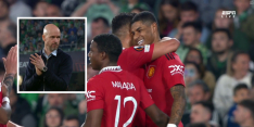 Erik ten Hag kan alleen maar klappen na dit doelpunt van Marcus Rashford