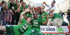 Wolfsburg pakt eerste titel, HSV op valreep Europa in