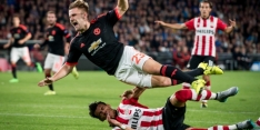 Shaw was bijna zijn been verloren na de tackle van PSV'er Moreno