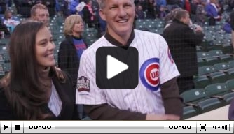 Video: Schweinsteiger mag pitchen bij de Chicago Cubs