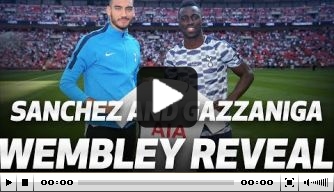 Video: Sánchez gepresenteerd op Wembley bij Tottenham