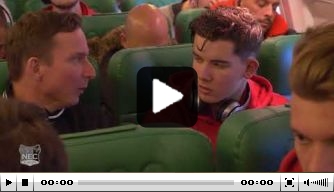 Video: Verdonk acteert als interviewer in vliegtuig NEC 