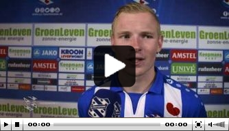 Video: Heerenveen-backs blij met winst op Willem II