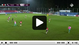 Video: Martens scoort heerlijke goal namens Barça tegen PSV