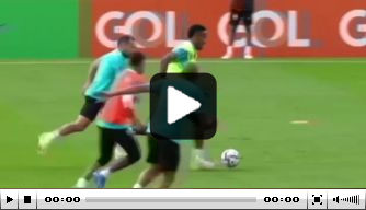 Video: Ajax-aanvaller Antony laat zich zien op training van Brazilië