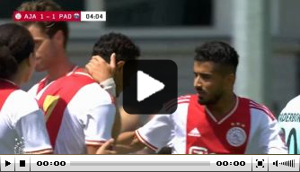 Video: Ihattaren maakt met fraaie goal eerste namens Ajax 1